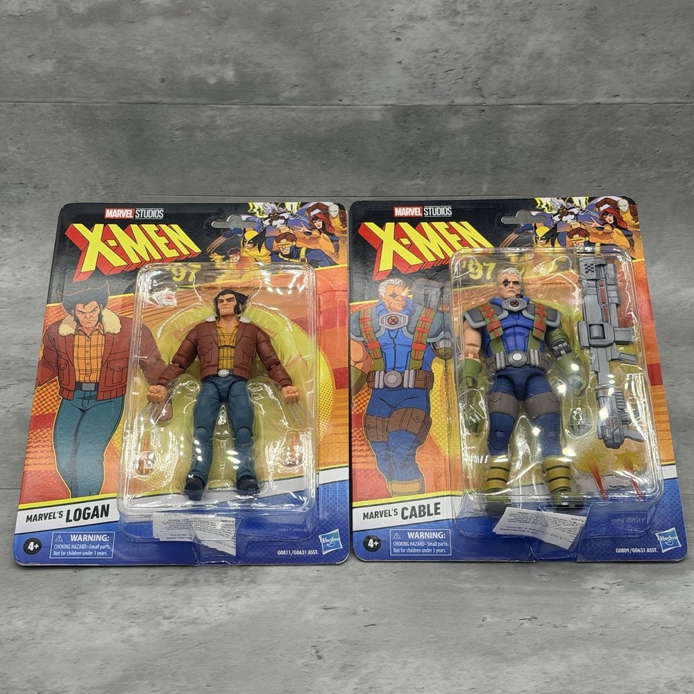 Marvel Legends X-Men 97 Animated Cable & Logan 6" Action Figure Brand New Sealed